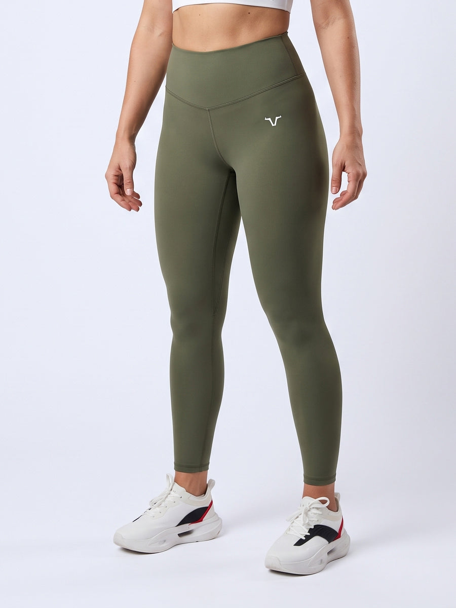Dusk Sculpt Leggings - Forest Green