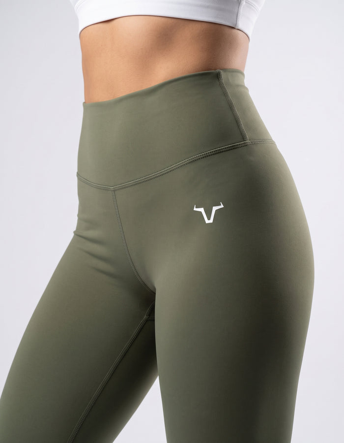 Dusk Sculpt Leggings - Forest Green